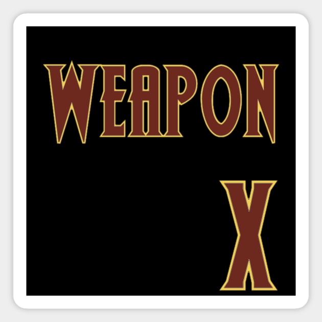 Weapon X Baseball Jersey Magnet by IORS